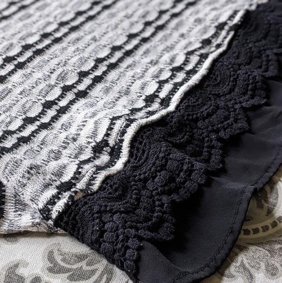 Xhilaration Layered Knit/Crochet Top - Picture 7 of 16